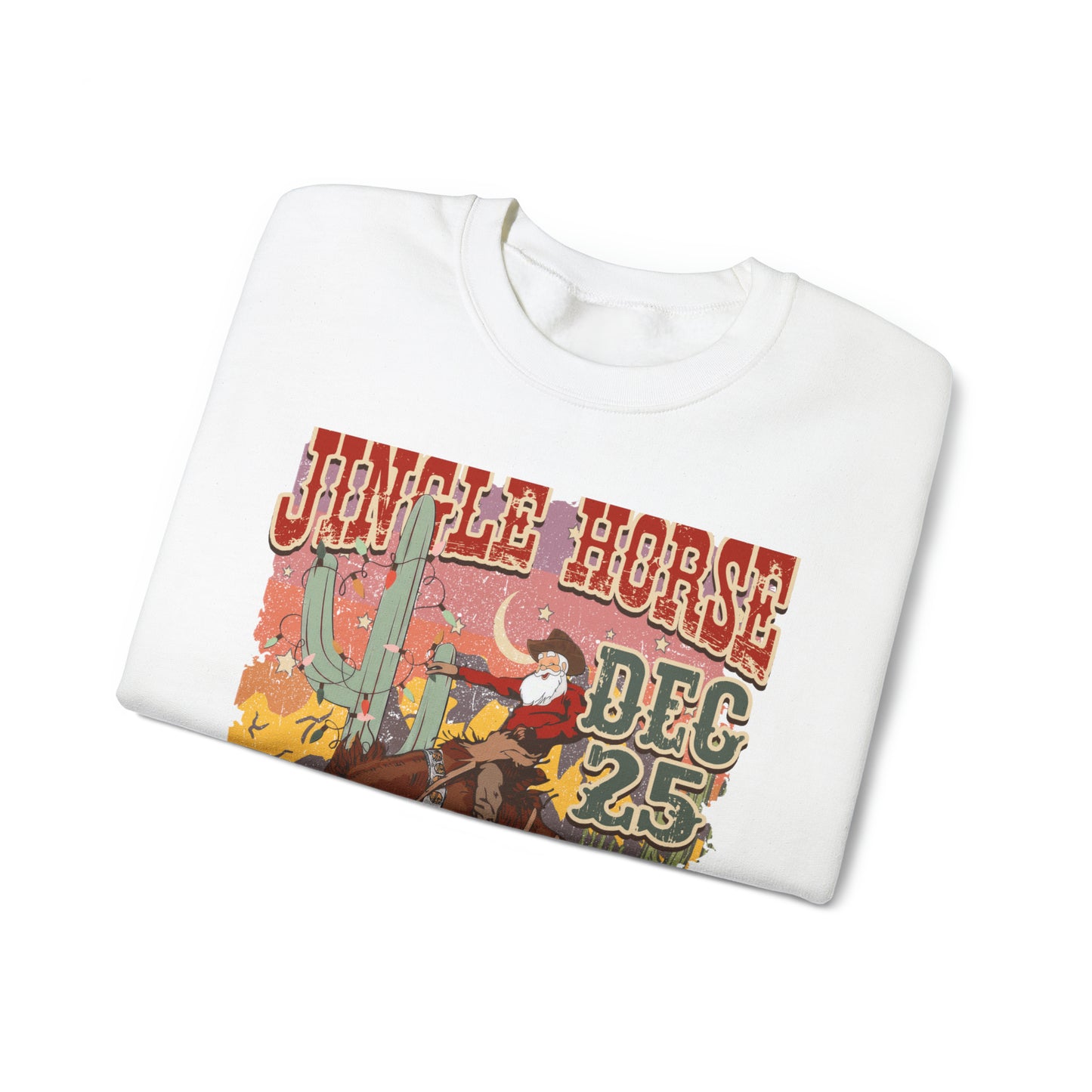 Jingle Horse Rodeo Unisex Heavy Blend™ Crewneck Sweatshirt