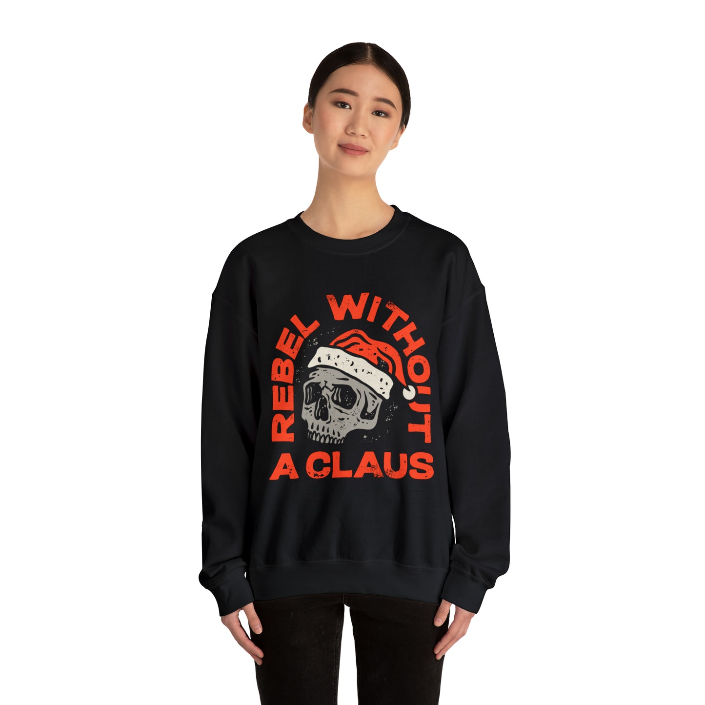 Rebel Without A Claus Unisex Heavy Blend™ Crewneck