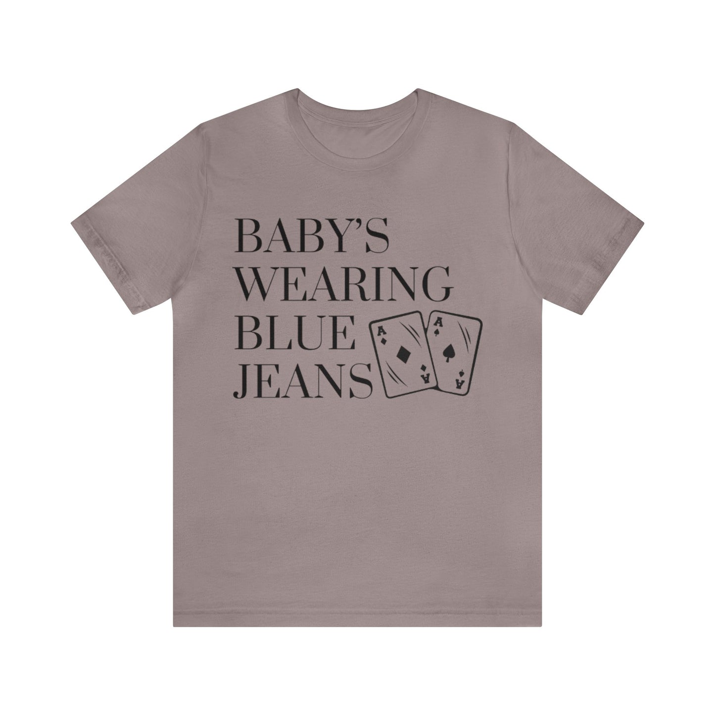 Baby's Wearing Blue Jeans Short Sleeve Tee