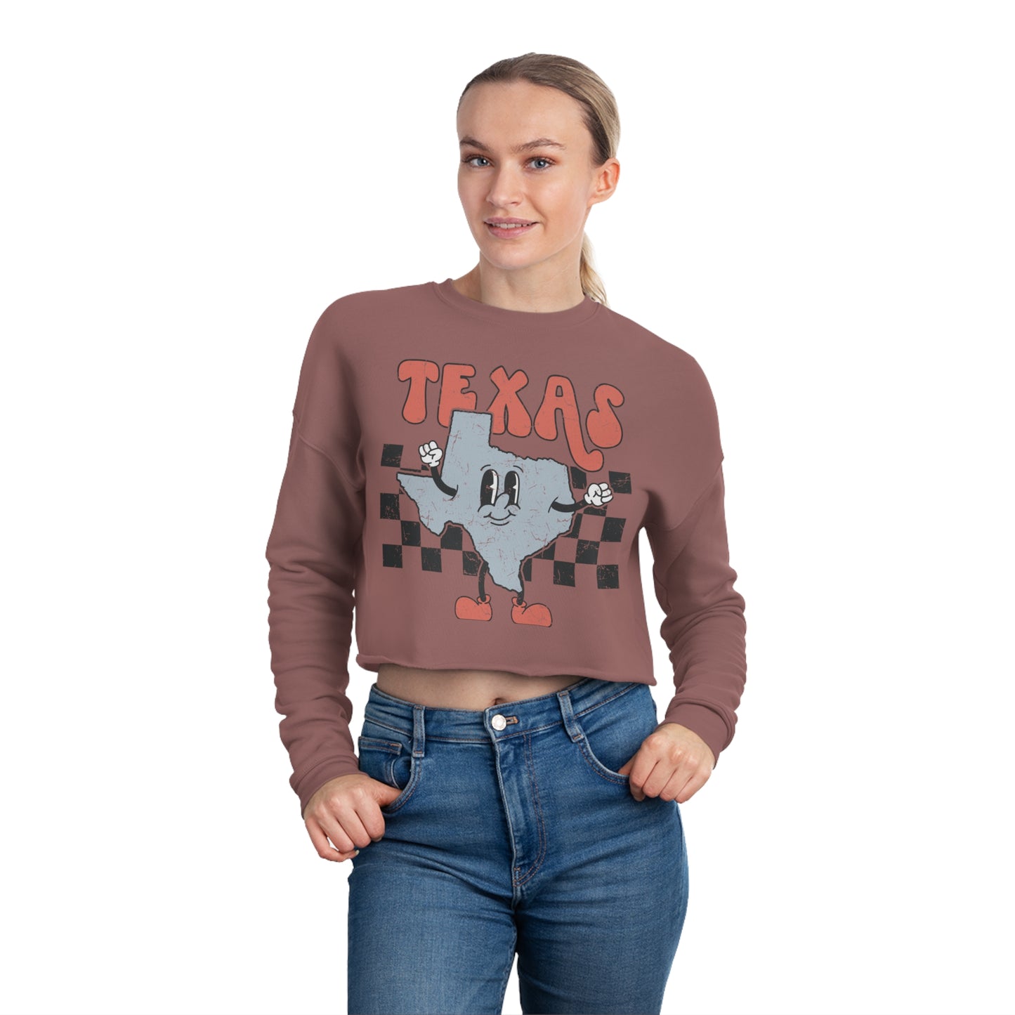 Texan Rebel Cropped Sweatshirt