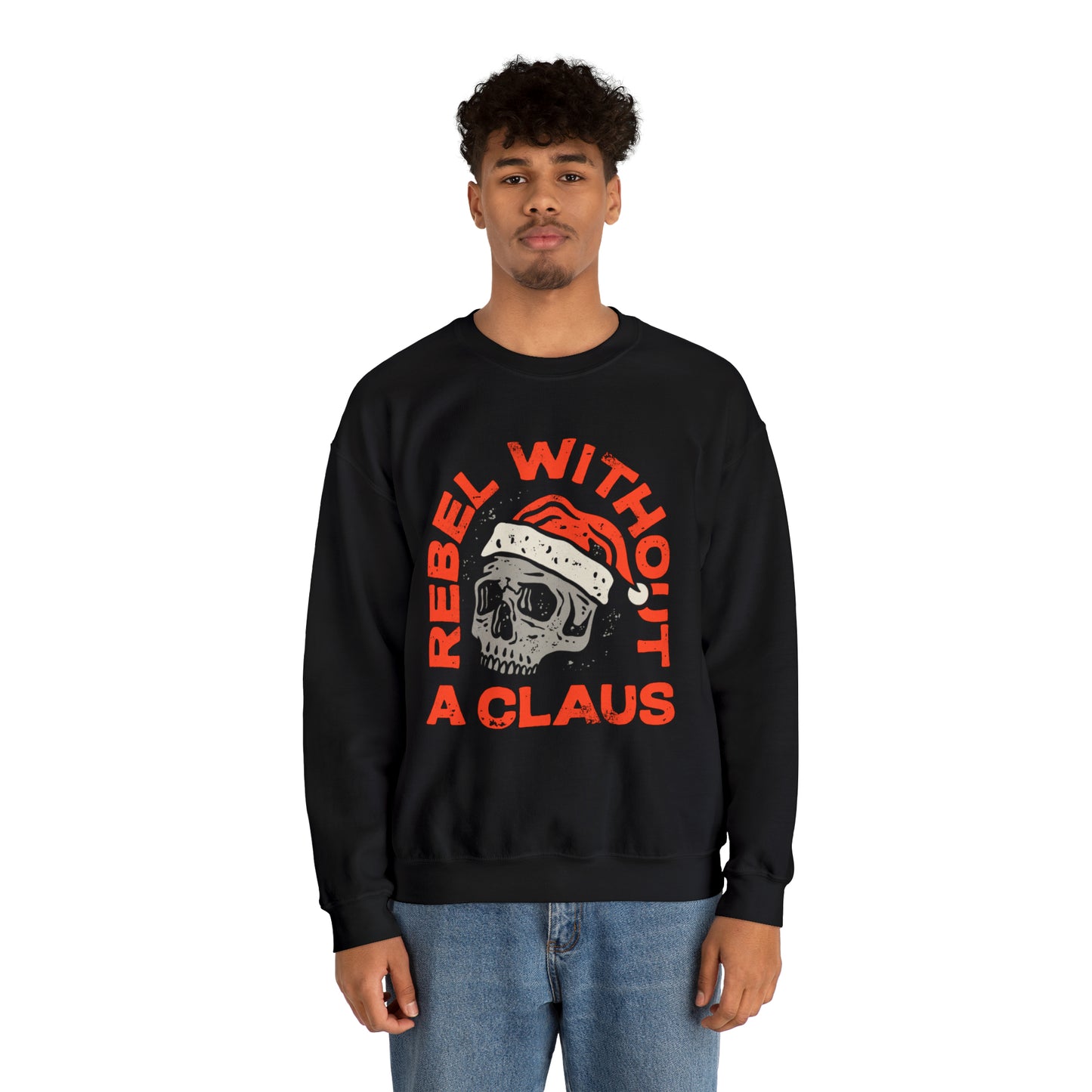 Rebel Without A Claus Unisex Heavy Blend™ Crewneck