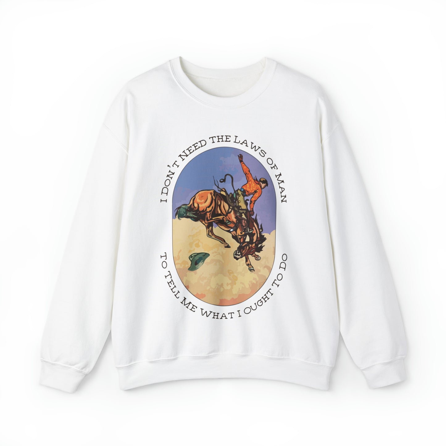 No Laws Cowboy Crewneck