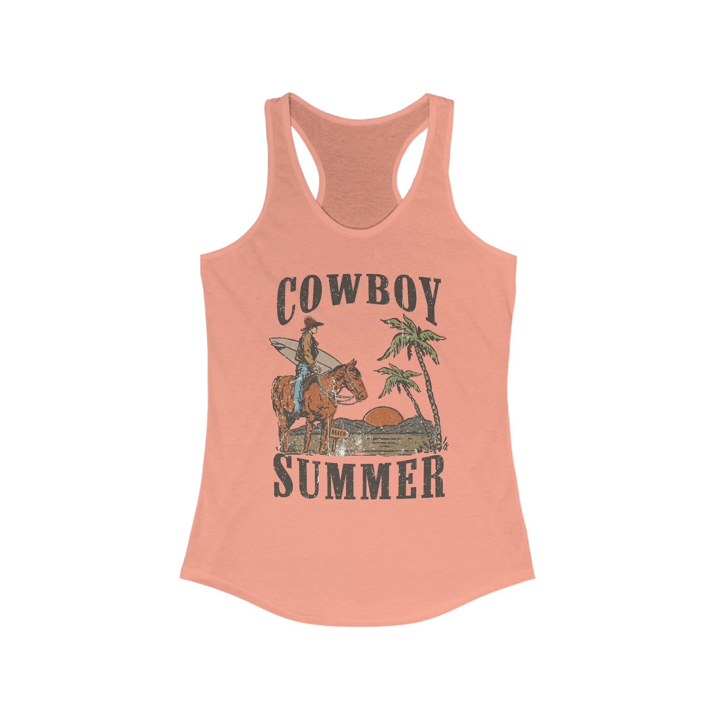 Cowboy Summer Racerback Tank