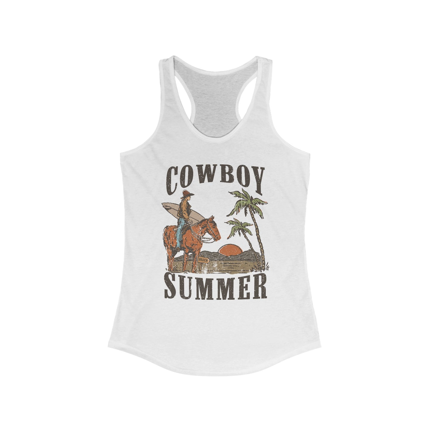 Cowboy Summer Racerback Tank