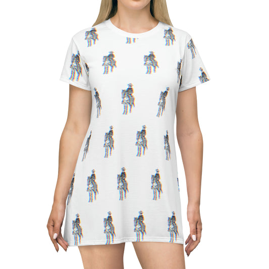 3D Cowboy T-Shirt Dress